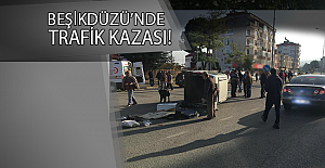 Beşikdüzü’nde trafik kazası; 2 yaralı!