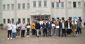 MESLEK YÜKSEK OKUL ÖĞRENCİLERİ SERTİFİKALARINI ALDILAR