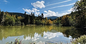 Sonbahar Manzarasıyla Taşlıyatak Göleti Büyülüyor!