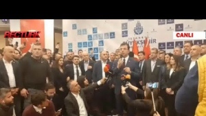 CANLI YAYIN EKREM İMAMOĞLU MAZBATASINI ALIYOR..