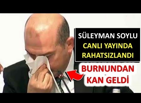Bakan Soylu'nun  burnu kanadı